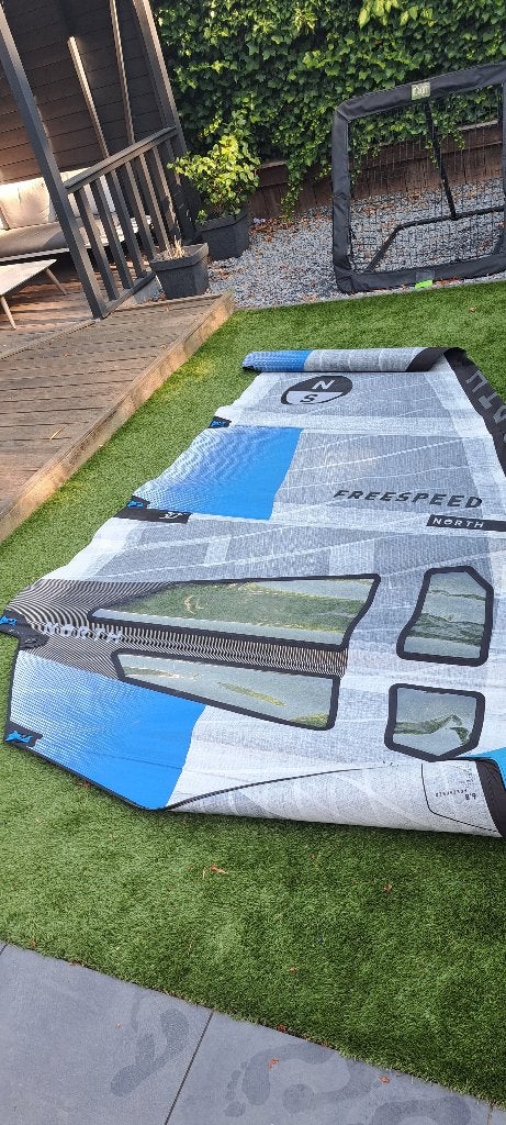 north freespeed 6,8 m2 in prima staat, Watersport en Boten, Ophalen, Met draagtas, 6.5 m² tot 8 m², Zo goed als nieuw