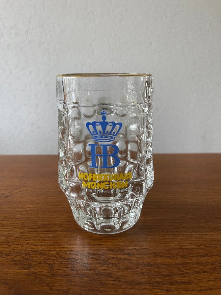 Bierglas met Handvat / Pul "HB" 'Hofbräuhaus München', Ophalen of Verzenden, Nieuw, Pul(len), Overige merken