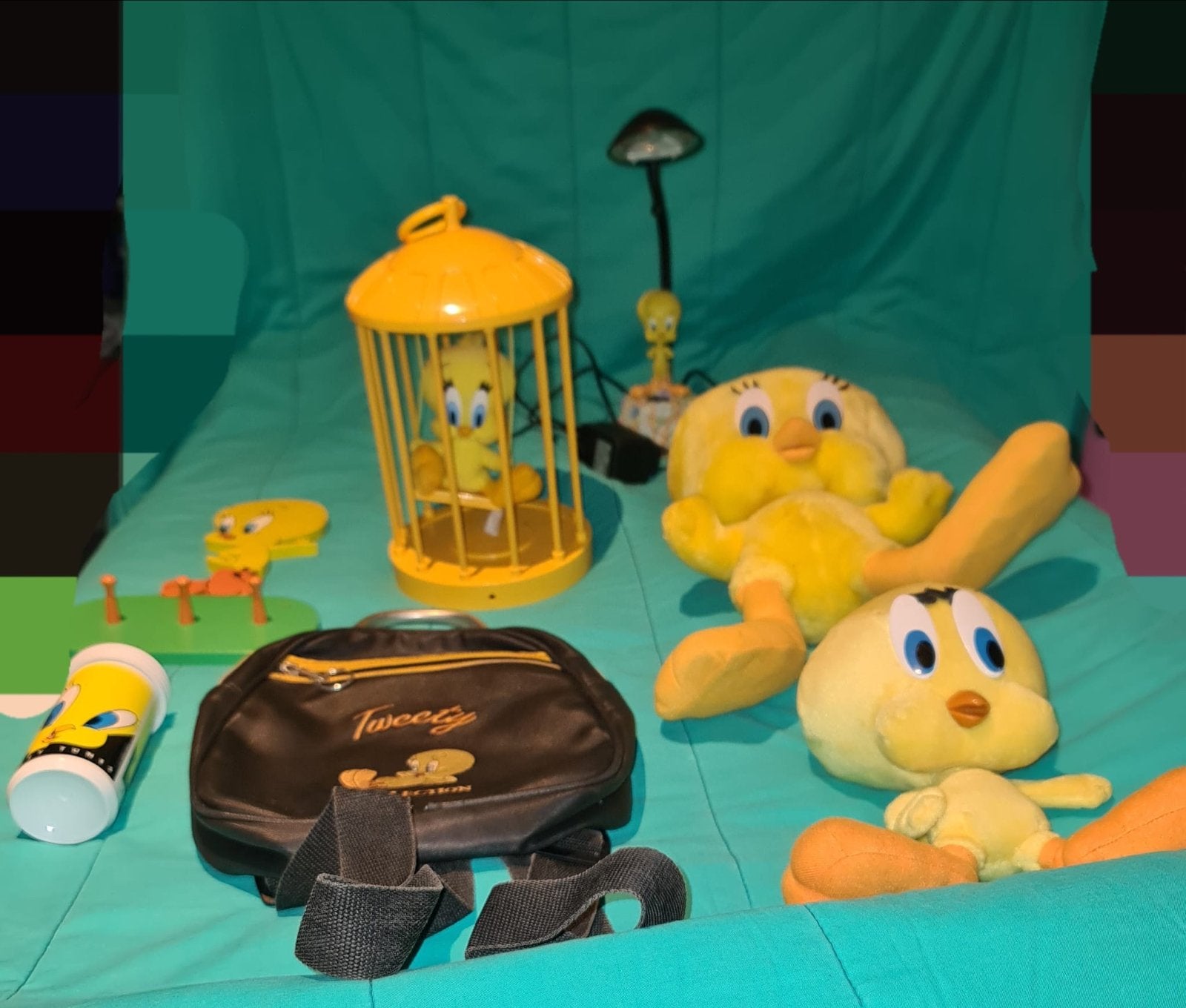 Grote Tweety collectie: knuffels, lamp, lederrugzak en meer!, Overige merken, Met geluid, Overige typen, Ophalen of Verzenden