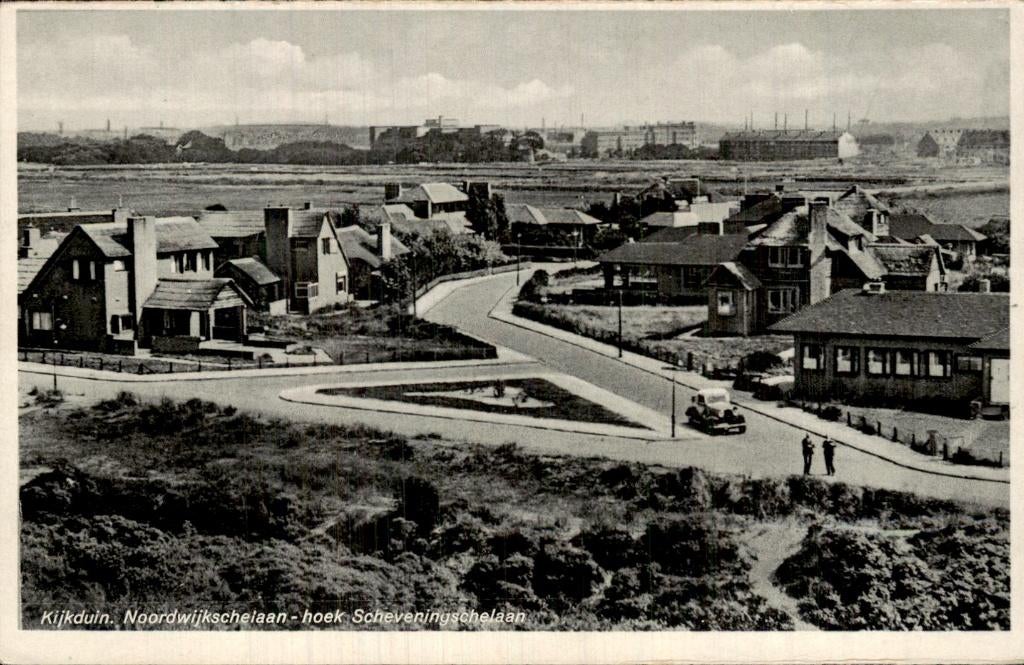 Kijkduin - Noordwijkschelaan - hoek Scheveningschelaan, Ophalen of Verzenden, 1920 tot 1940, Ongelopen, Zuid-Holland