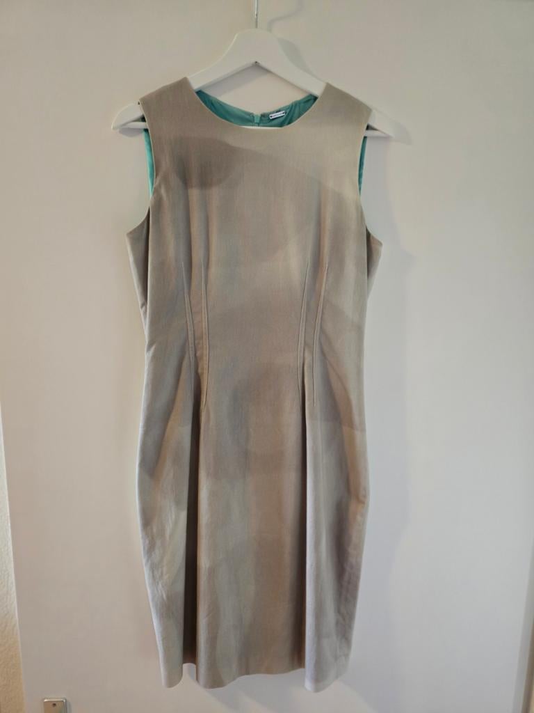 Elie Tahari Jurk dames maat 36/38, Beige, Ophalen of Verzenden, Zo goed als nieuw, Maat 36 (S)