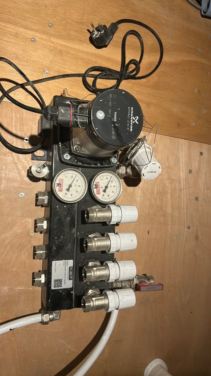 4 weg grundfos alpha2 l vloerverwarming verdeler, Doe-het-zelf en Verbouw, Ophalen, 30 tot 80 cm, Overige typen, Minder dan 60 cm