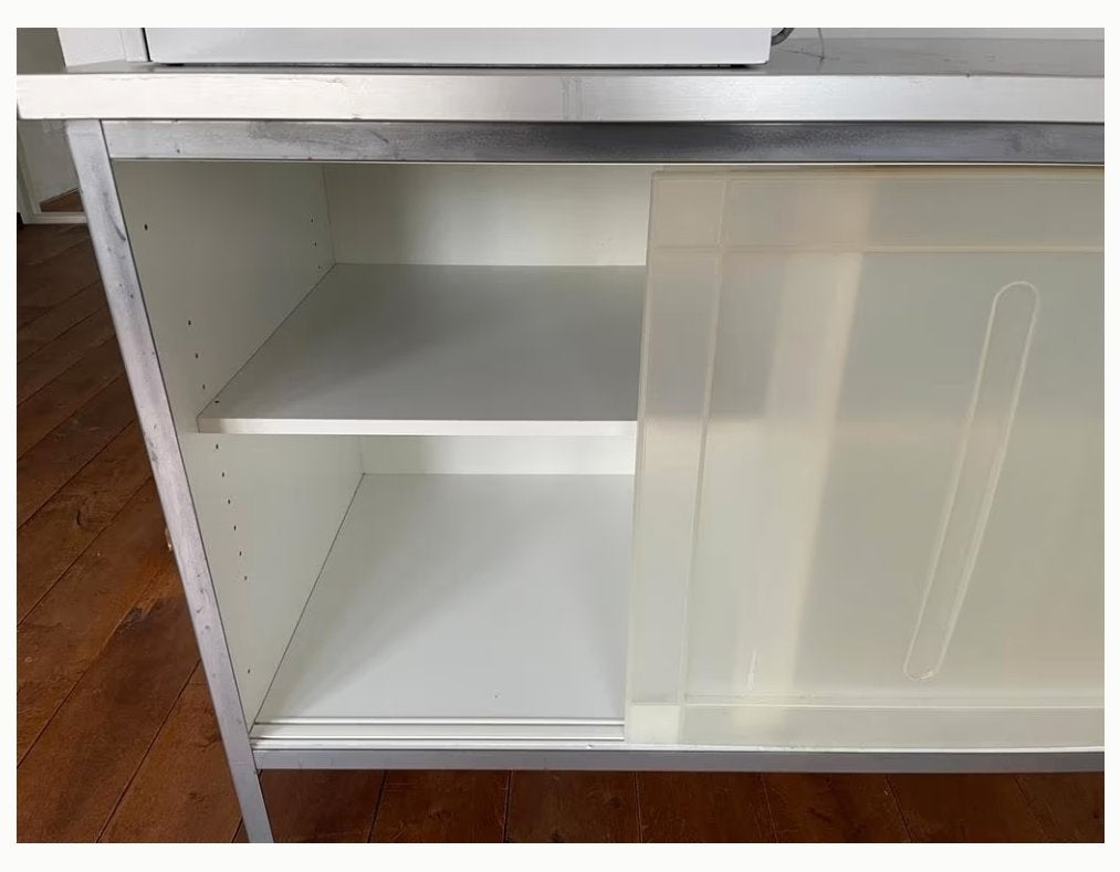 IKEA keukenkast set met schuifdeuren, Ophalen, 100 tot 150 cm, Wit, Zo goed als nieuw
