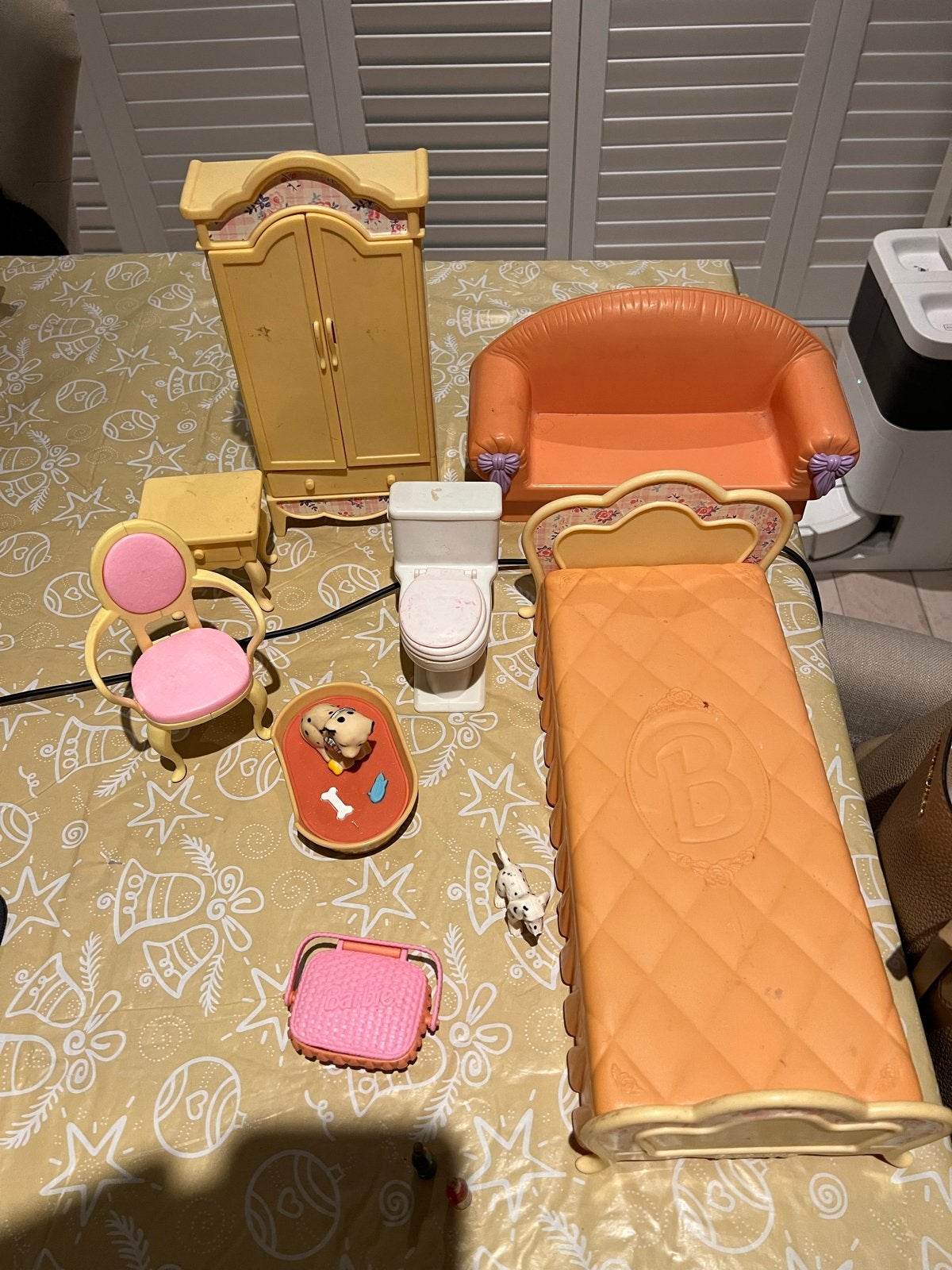 Vintage Barbie meubels en accessoires uit 1996., Ophalen of Verzenden, Gebruikt, Barbie