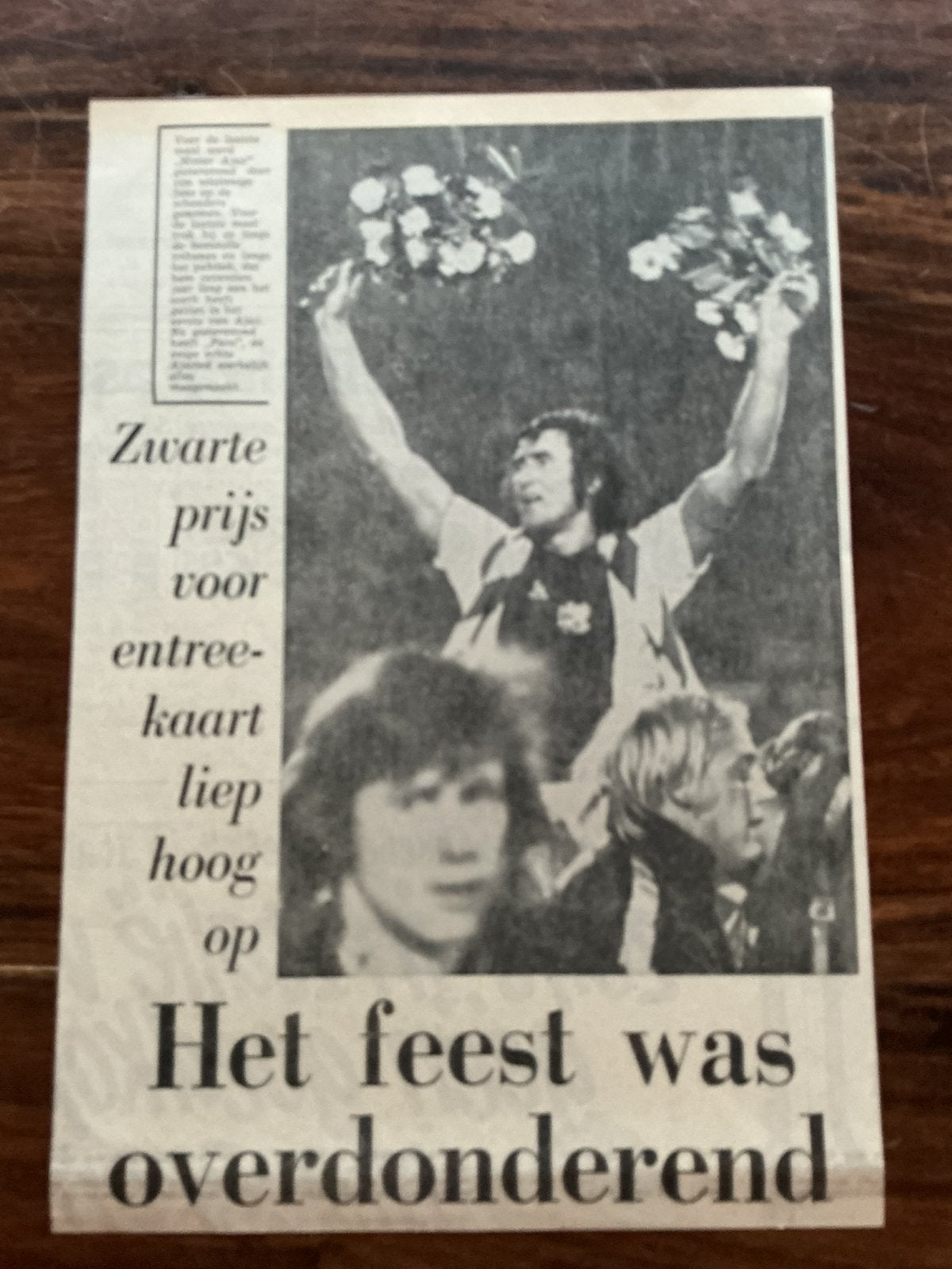 Voetbal krantenartikel afscheid Sjaak Swart Ajax aug 1973, Ophalen of Verzenden, Knipsel(s)