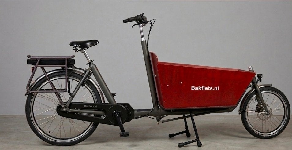 Bakfiets nl, Fietsen en Brommers, Fietsen | Bakfietsen, Gebruikt, Huif, 2 kinderen, Ophalen