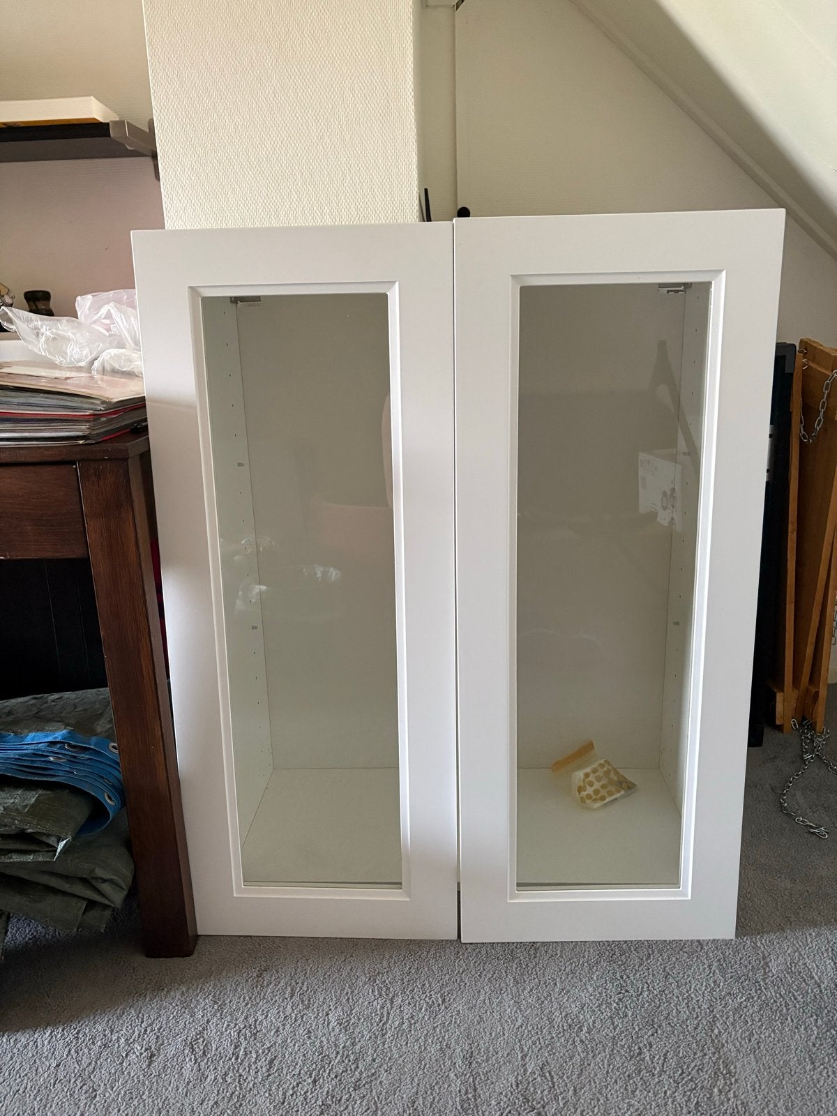 IKEA Metod Keukenkast 80x37x100 met glazen deuren, Huis en Inrichting, Keuken | Keukenelementen, Ophalen, Gebruikt, 50 tot 100 cm