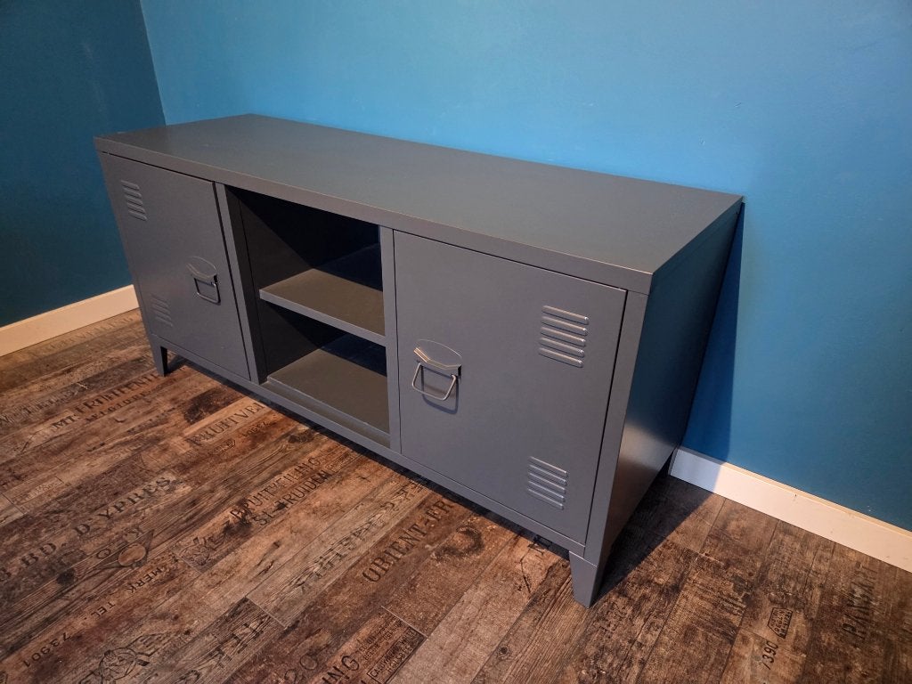 Metalen dressoir / tv kastje, Huis en Inrichting, Ophalen, 100 tot 150 cm, Metaal, 25 tot 50 cm