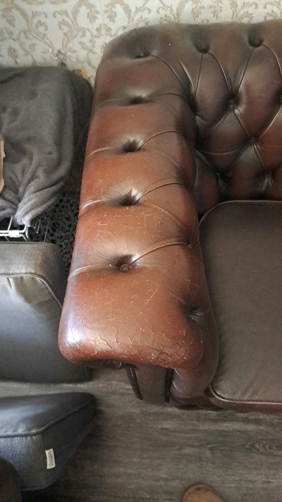 chasterfield bankstel, Ophalen, Gebruikt, Overige maten, 150 tot 200 cm