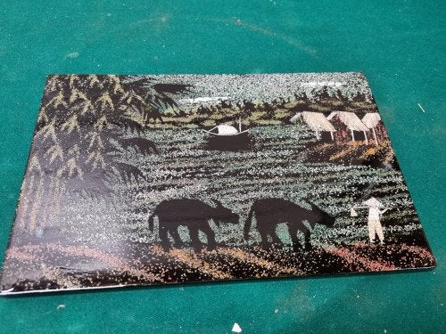 Schilderij van gelakt hout saigon art, Huis en Inrichting, Ophalen of Verzenden, 'T Olde Gre-j, Info@toldegrej.nl, Endepoelstraat 20f Didam