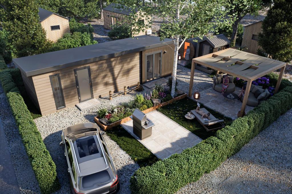 Nieuwe luxe recreatiewoning Zeeland | Stelleplas, Huizen en Kamers, 2 slaapkamers, Zeeland, 43 m², Chalet