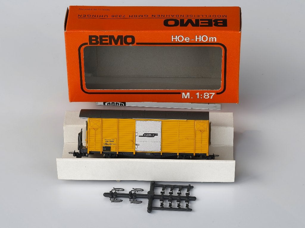 Bemo RhB Xbk 9096 Materialwagen, H0m (2271 196), Hobby en Vrije tijd, Modeltreinen | H0, Overige merken, Gelijkstroom, Ophalen of Verzenden