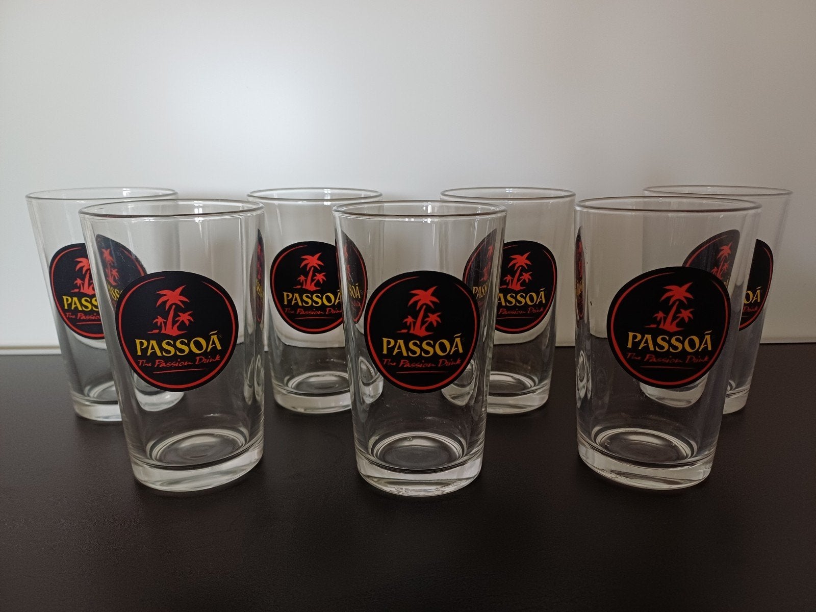 Passoa glazen - Set van 7 NIEUW, Ophalen of Verzenden, Zo goed als nieuw, Overige merken, Glas