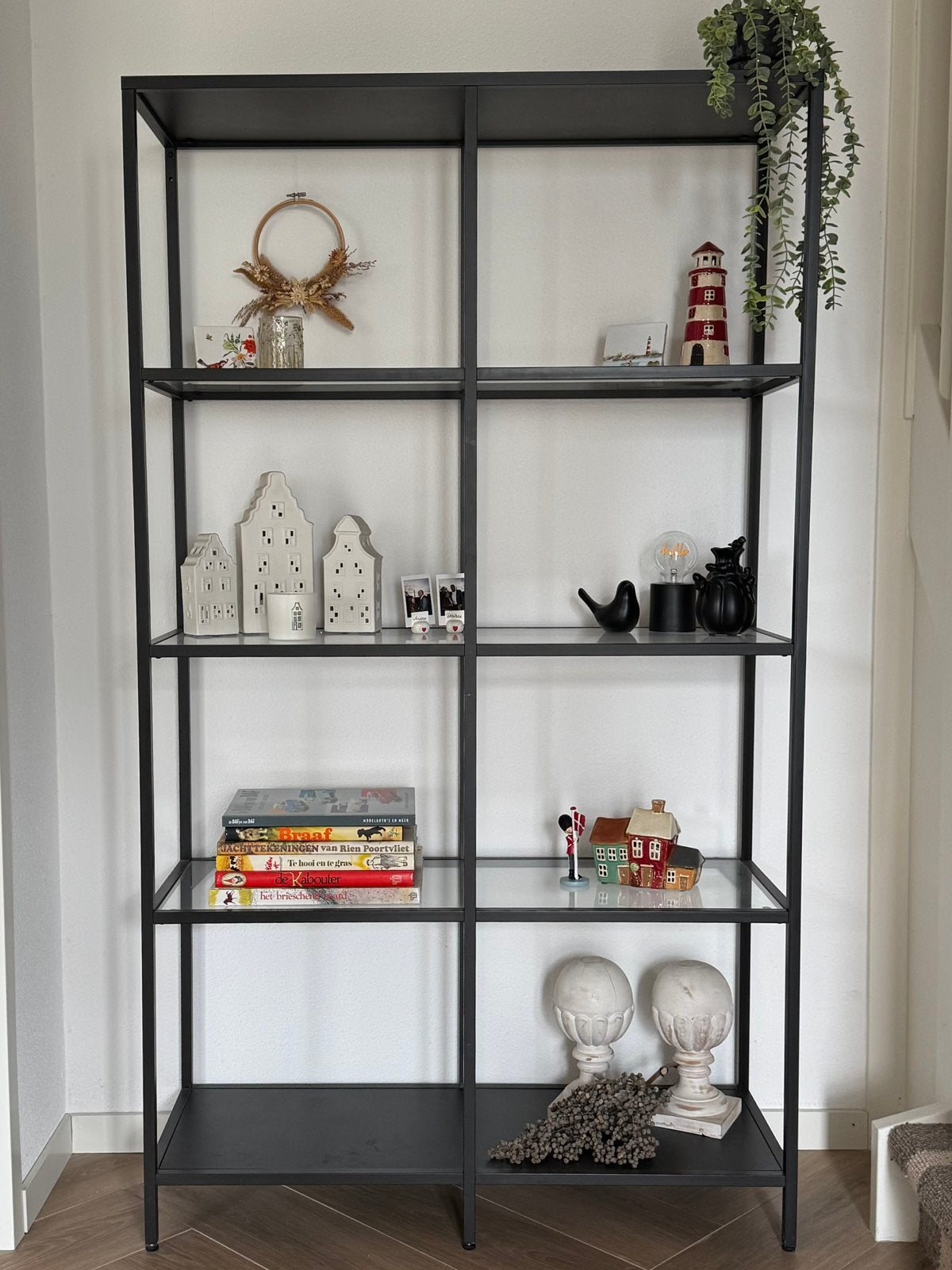 IKEA VITTSJÖ Stellingkast zwart 100x175 cm, Ophalen, Zo goed als nieuw