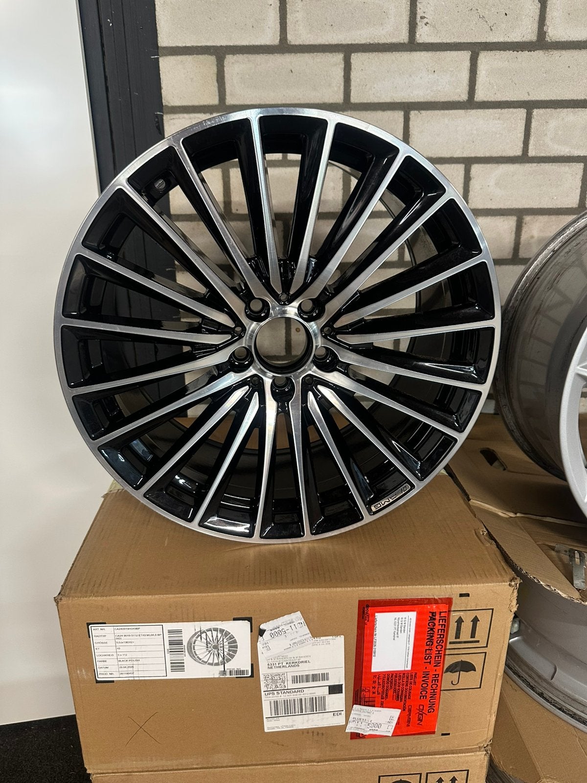 Gebruikte 19 inch replica mercedes AMG breed set, Ophalen, 19 inch, Zomerbanden, Banden en Velgen