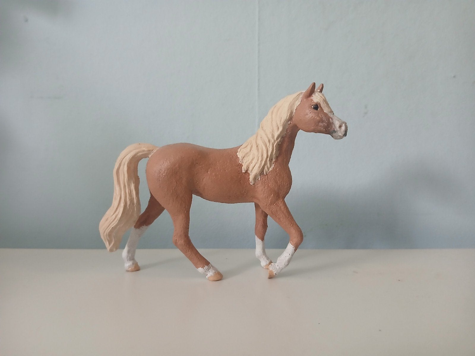 schleich repaint, Verzamelen, Ophalen of Verzenden, Zo goed als nieuw, Paard, Beeldje of Figuurtje