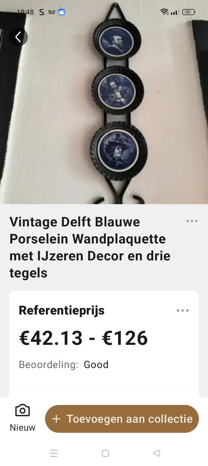 te koop Delft blauwe porselein, Antiek en Kunst, Ophalen of Verzenden