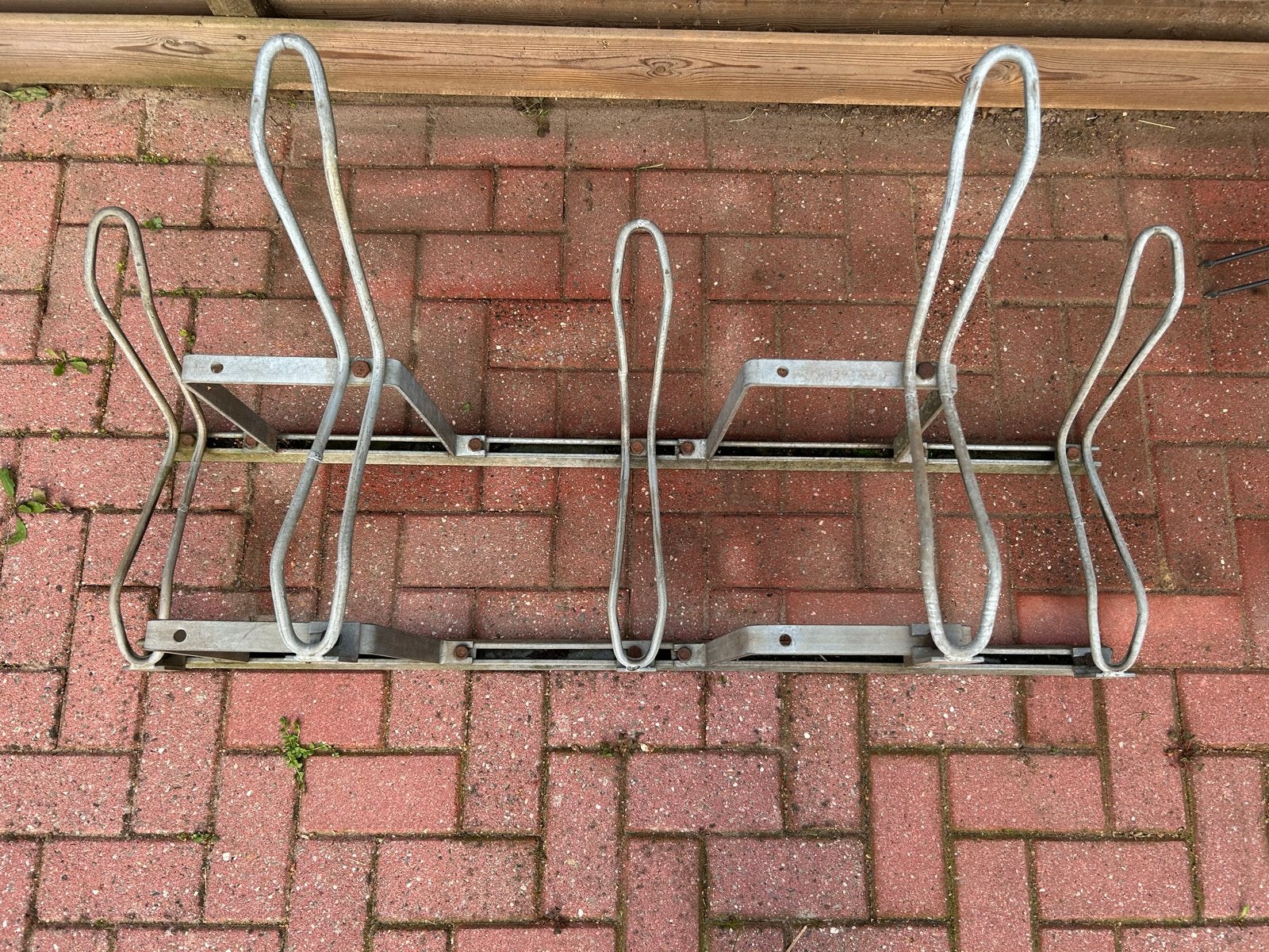 Fietsenrek voor 5 fietsen - gegalvaniseerd staal, Ophalen, Gebruikt