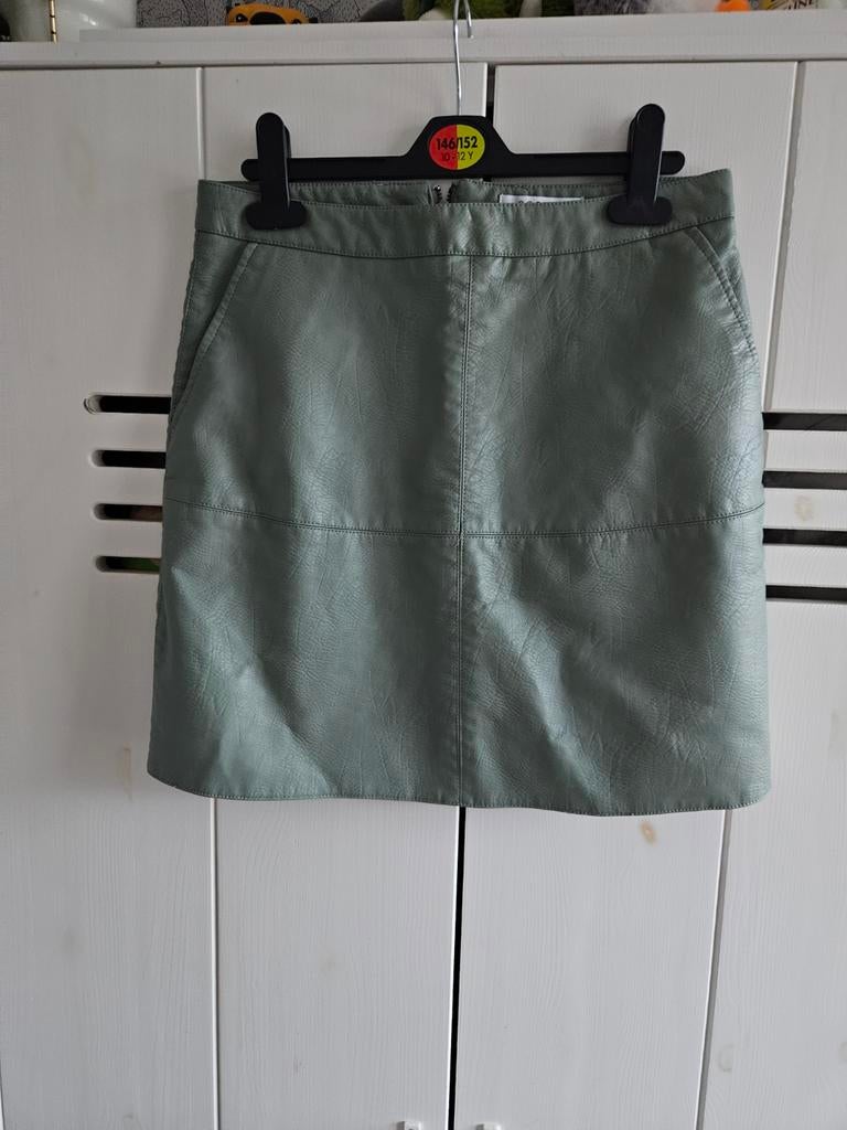 Costes leren rok maat S zeegroen, Ophalen of Verzenden, Zo goed als nieuw, Costes, Maat 36 (S)