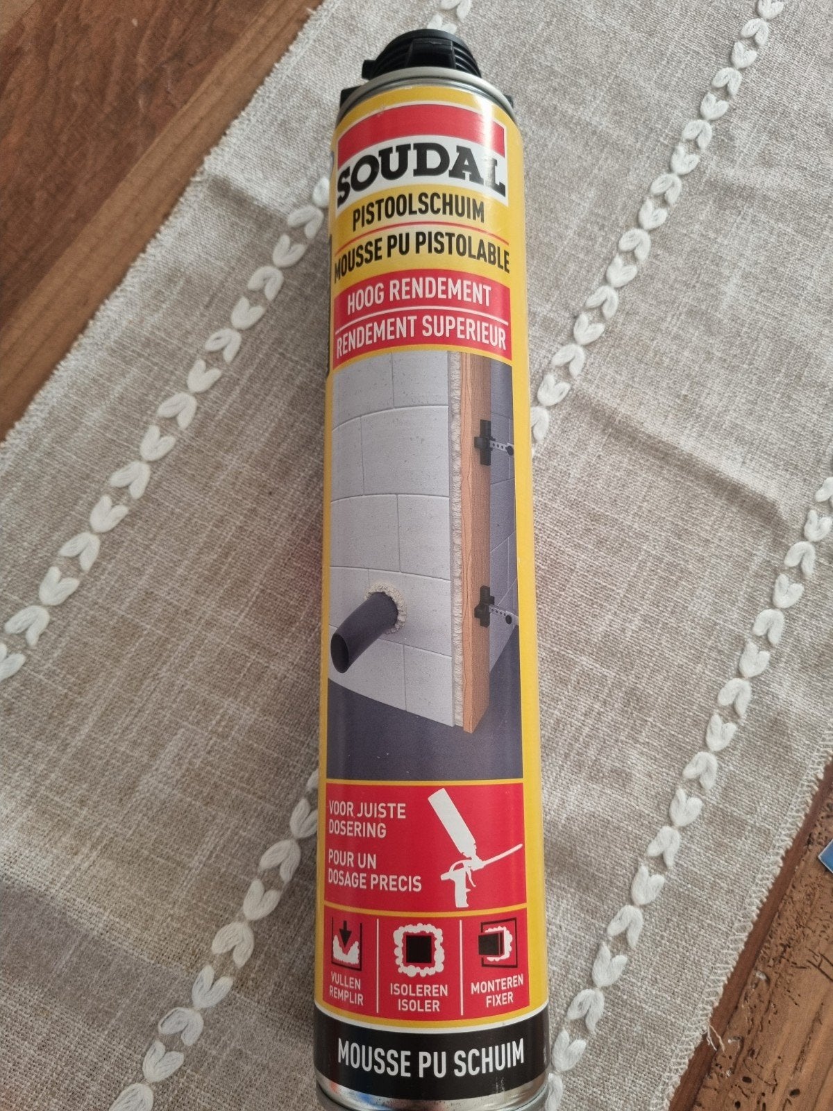Soudal Pistoolschuim PU Schuim Hoog Rendement, Doe-het-zelf en Verbouw, Isolatie en Afdichting, Overige materialen, Nieuw, 15 m² of meer