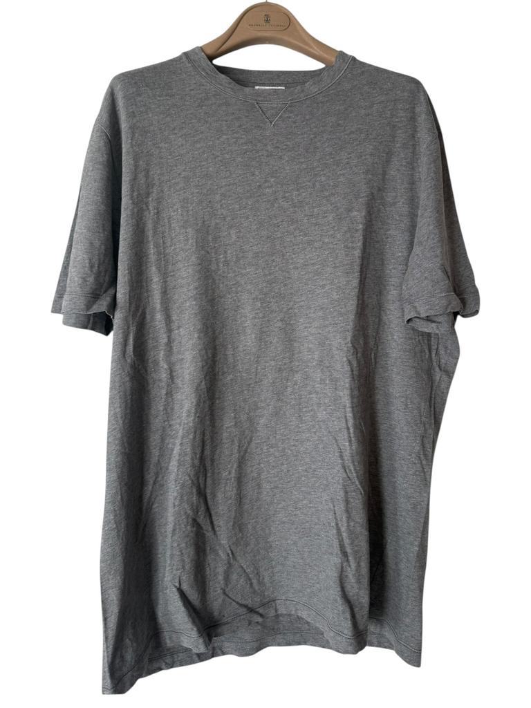 Brunello Cucinelli T-shirt – Grijs – Maat L/XL, Ophalen of Verzenden, Zo goed als nieuw, Maat 56/58 (XL), Grijs