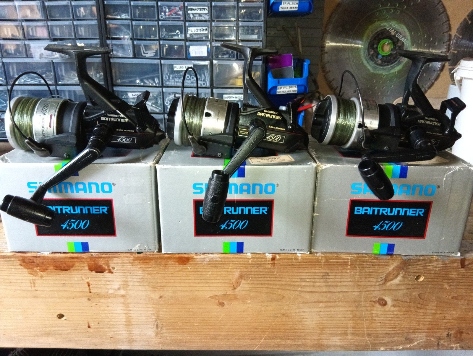 3 mooie Shimano A Baitrunners, Ophalen, Zo goed als nieuw, Molen