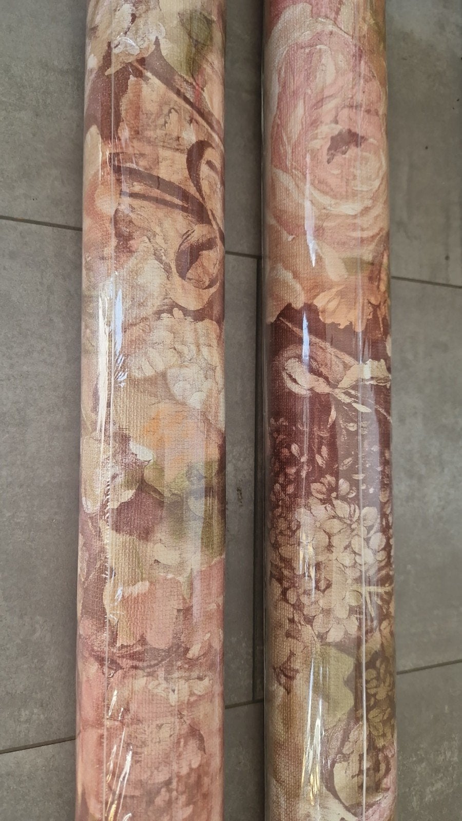 2 XXL Behangrollen - Romantisch Bloemenpatroon Vintage Look, Ophalen