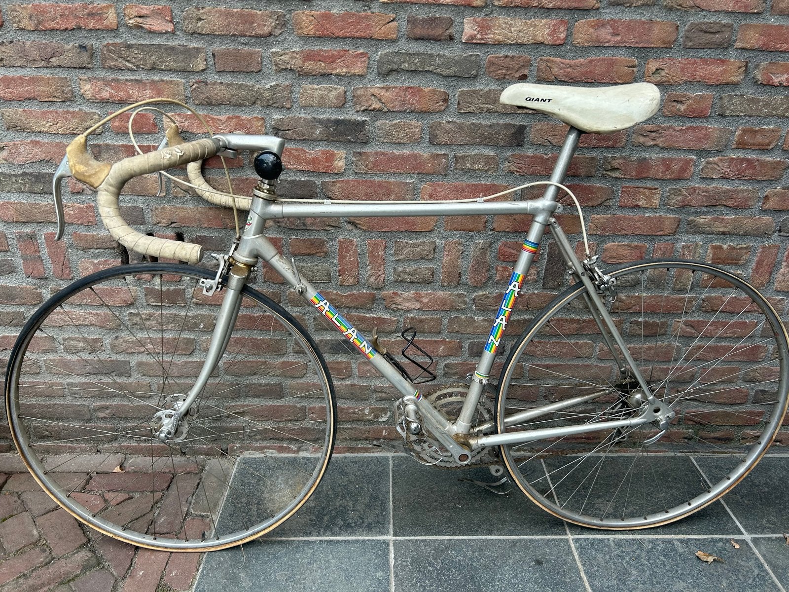 Vintage ALAN racefiets met Campagnolo onderdelen, Gebruikt, Aluminium, 53 tot 57 cm, Ophalen