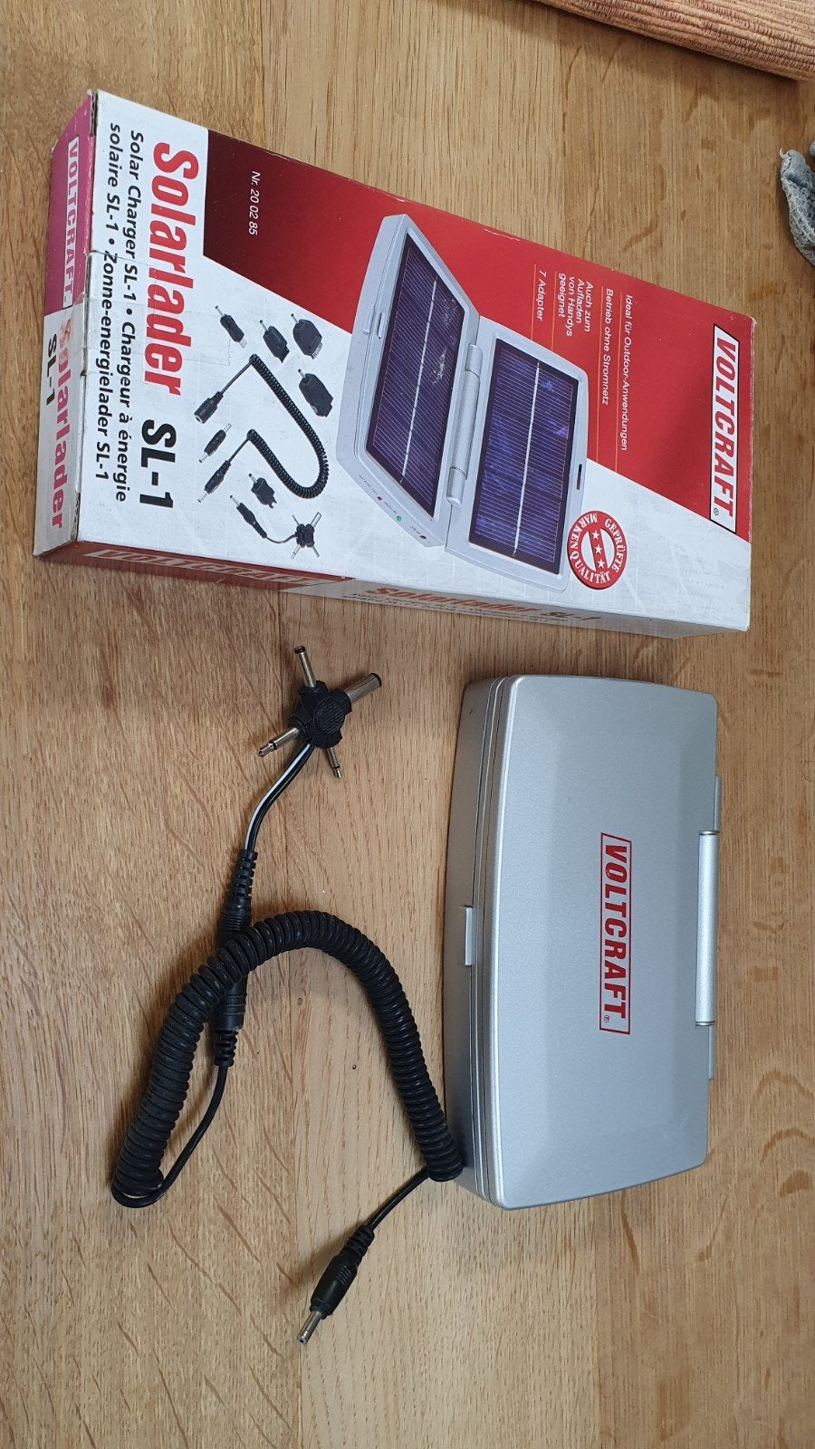 VOLTCRAFT Solarlader SL-1 - Zonne-energielader, Ophalen