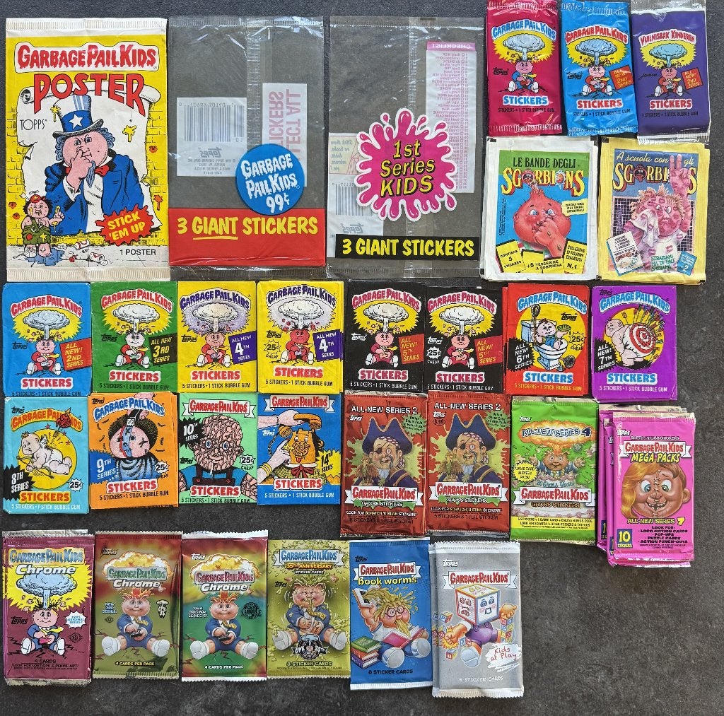 Garbage Pail Kids wrappers (lege packs) te koop / ruil, Hobby en Vrije tijd, Stickers en Plaatjes, Ophalen of Verzenden, Meerdere plaatjes