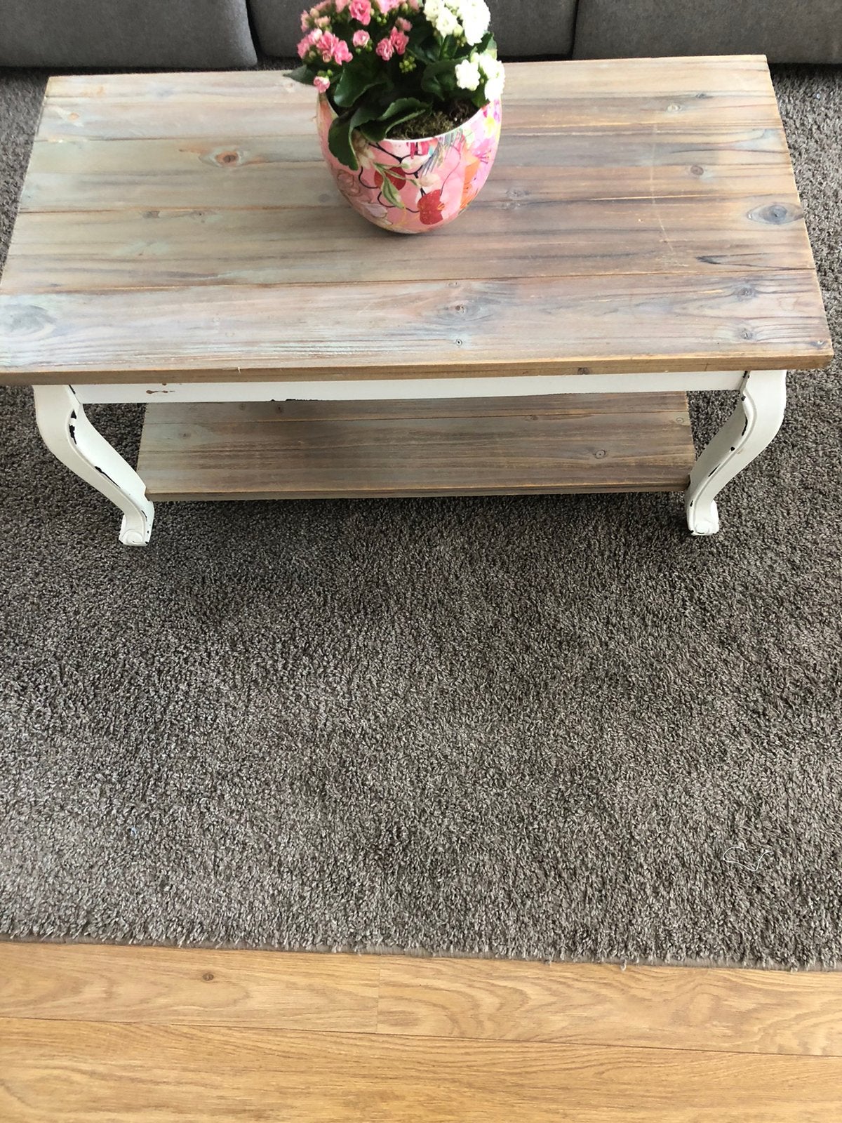 Brocante salontafel, Ophalen of Verzenden, Zo goed als nieuw, Rechthoekig, 50 tot 100 cm