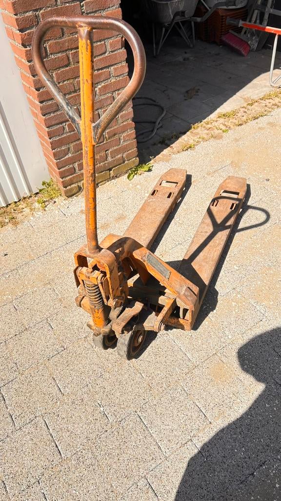 Pallet wagen werk nog prima, 100 liter of meer, Ophalen of Verzenden, Zo goed als nieuw, Transportkar