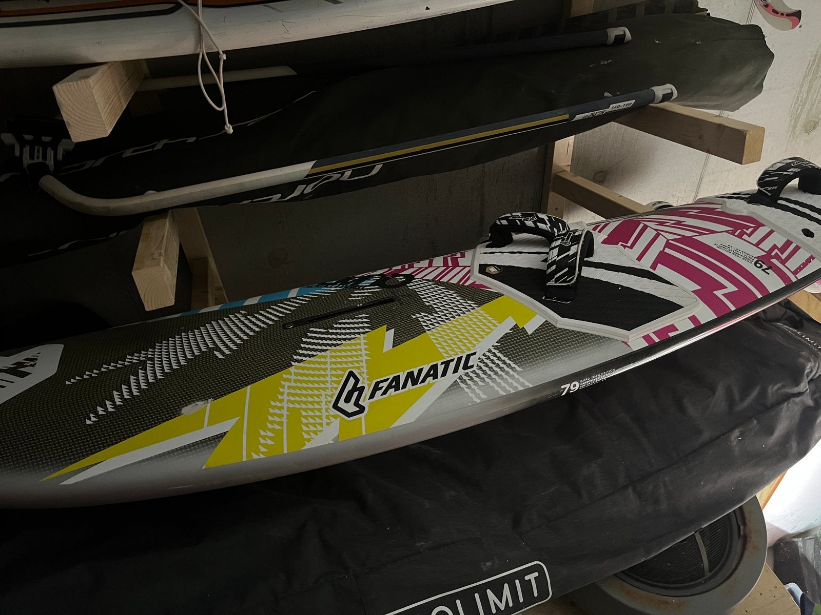 Fanatic Quad TE 79 liter, Watersport en Boten, Windsurfen, Ophalen, Zo goed als nieuw, Fanatic, Plank