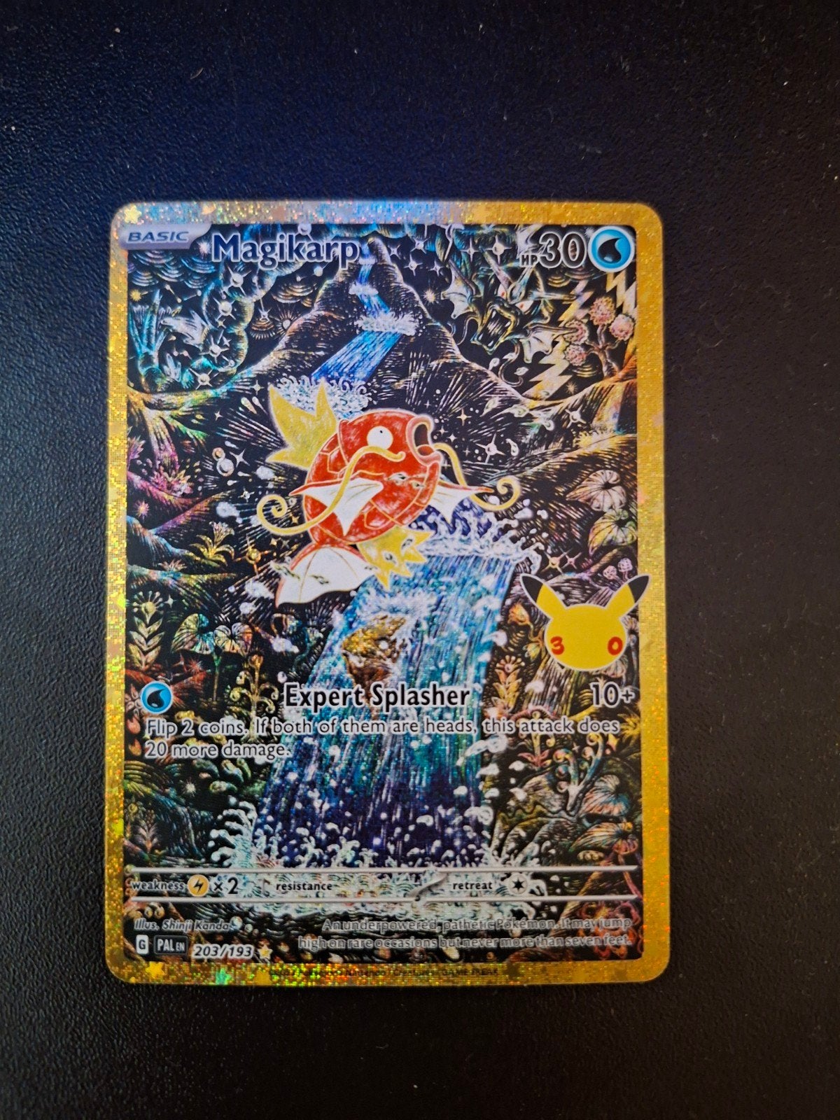 Rare Magikarp Celebrations 30th Anniversary Pokémon Kaart, Ophalen of Verzenden, Nieuw, Losse kaart, Foil