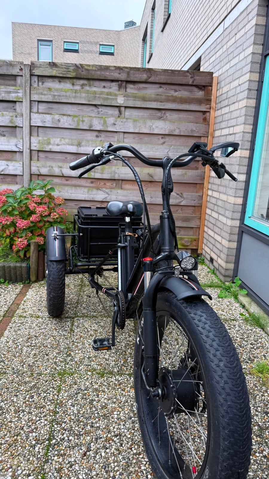 Elektrische driewieler met dikke banden, Ophalen of Verzenden, Gebruikt, Schijfrem