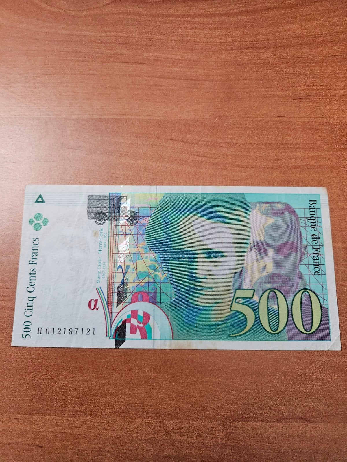 500 francs Frankrijk 1994 jaar, Ophalen of Verzenden, Frankrijk, Los biljet