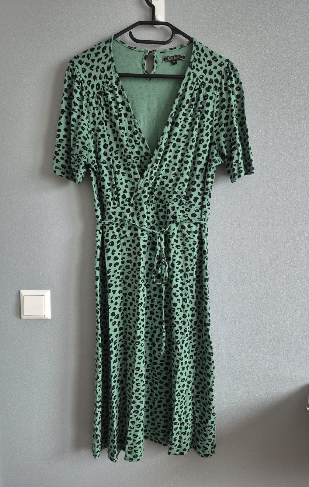 King Louie jurk met luipaardprint, maat L/ XL, Kleding | Dames, Maat 42/44 (L), Ophalen of Verzenden, Zo goed als nieuw, Knielengte
