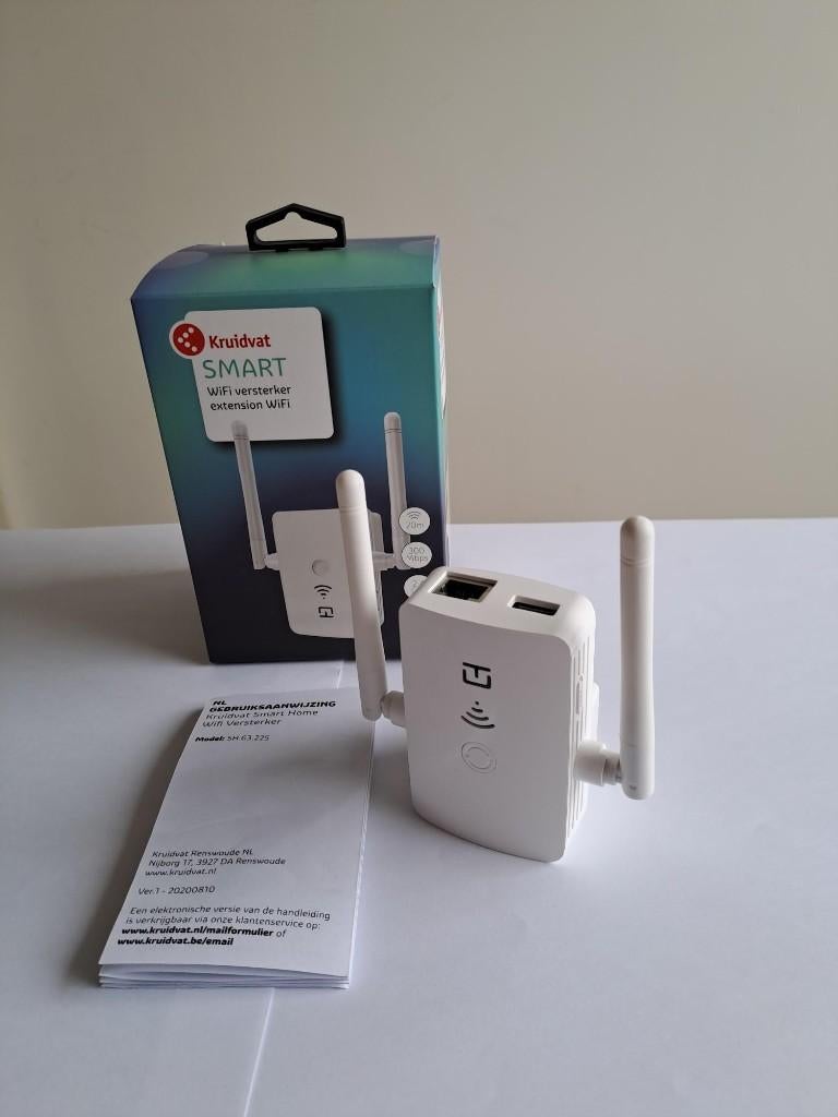Wifi versterker 2,4Ghz 300Mbps voor thuis accu's. (Nieuw), Verzenden, Nieuw