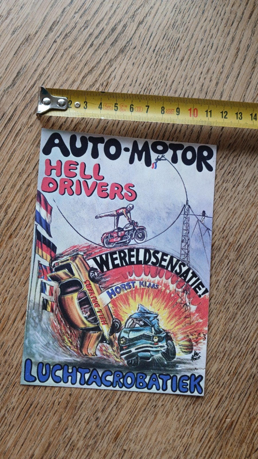 Sticker Hell Drivers Stunt Cars Motor Show Horst Klaas 3, Ophalen of Verzenden, Zo goed als nieuw
