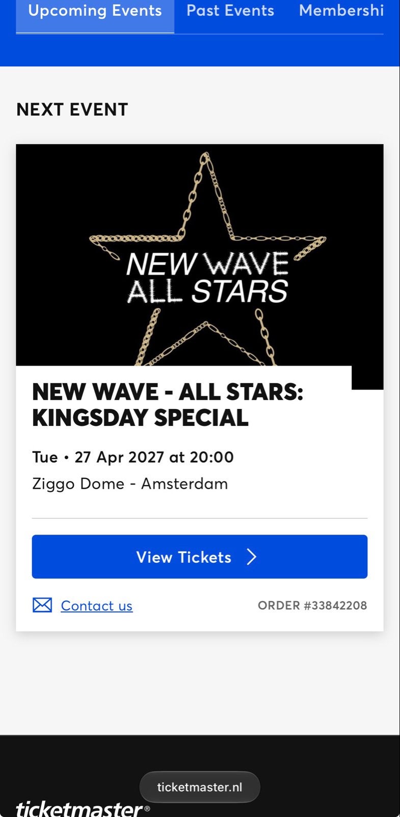 New Wave 2027 - 27 April Ziggo Dome, Twee personen, April