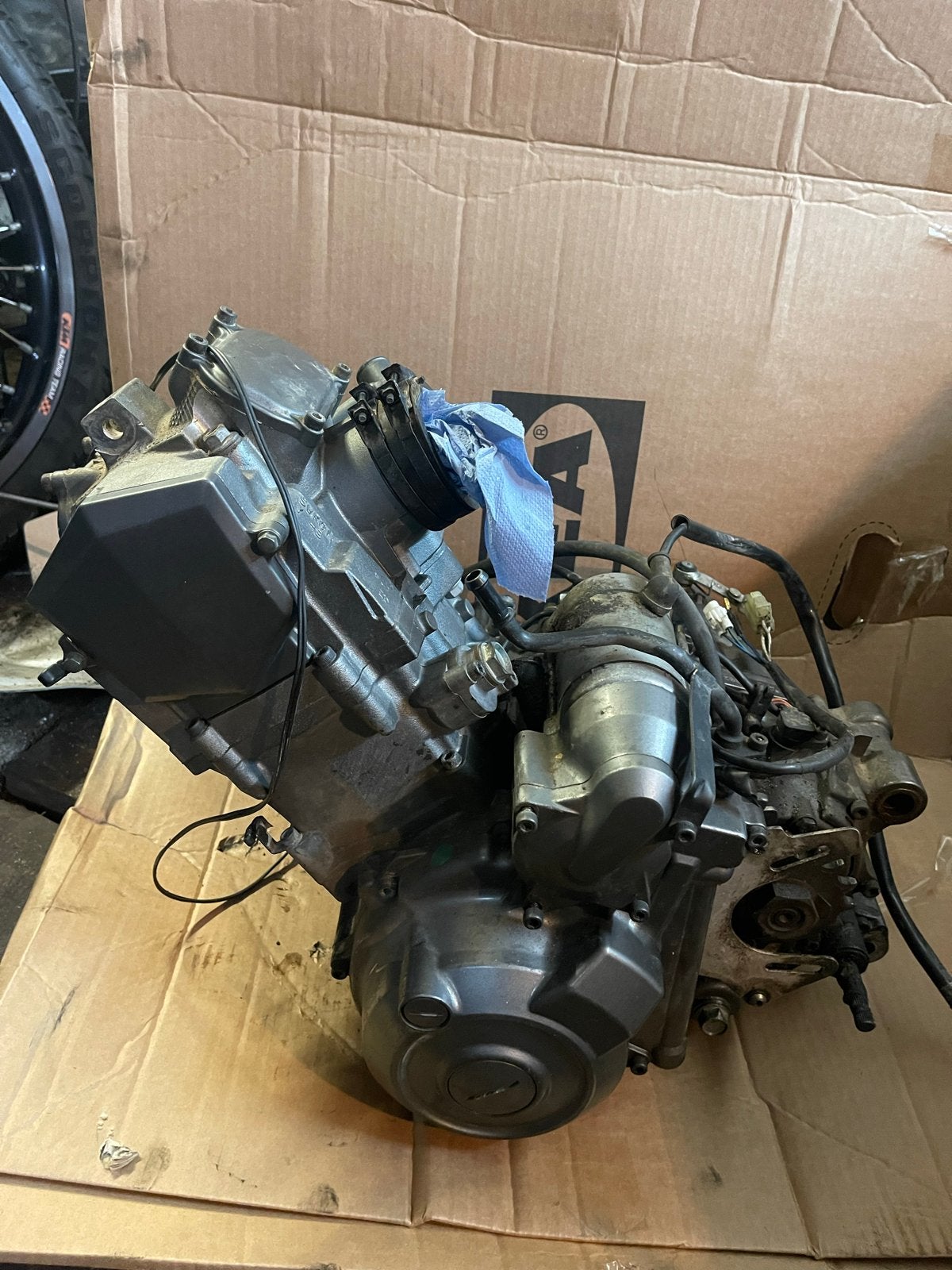 Yamaha XT660 Z / R / X Ténéré motorblok Engine 660, Ophalen of Verzenden, Gebruikt
