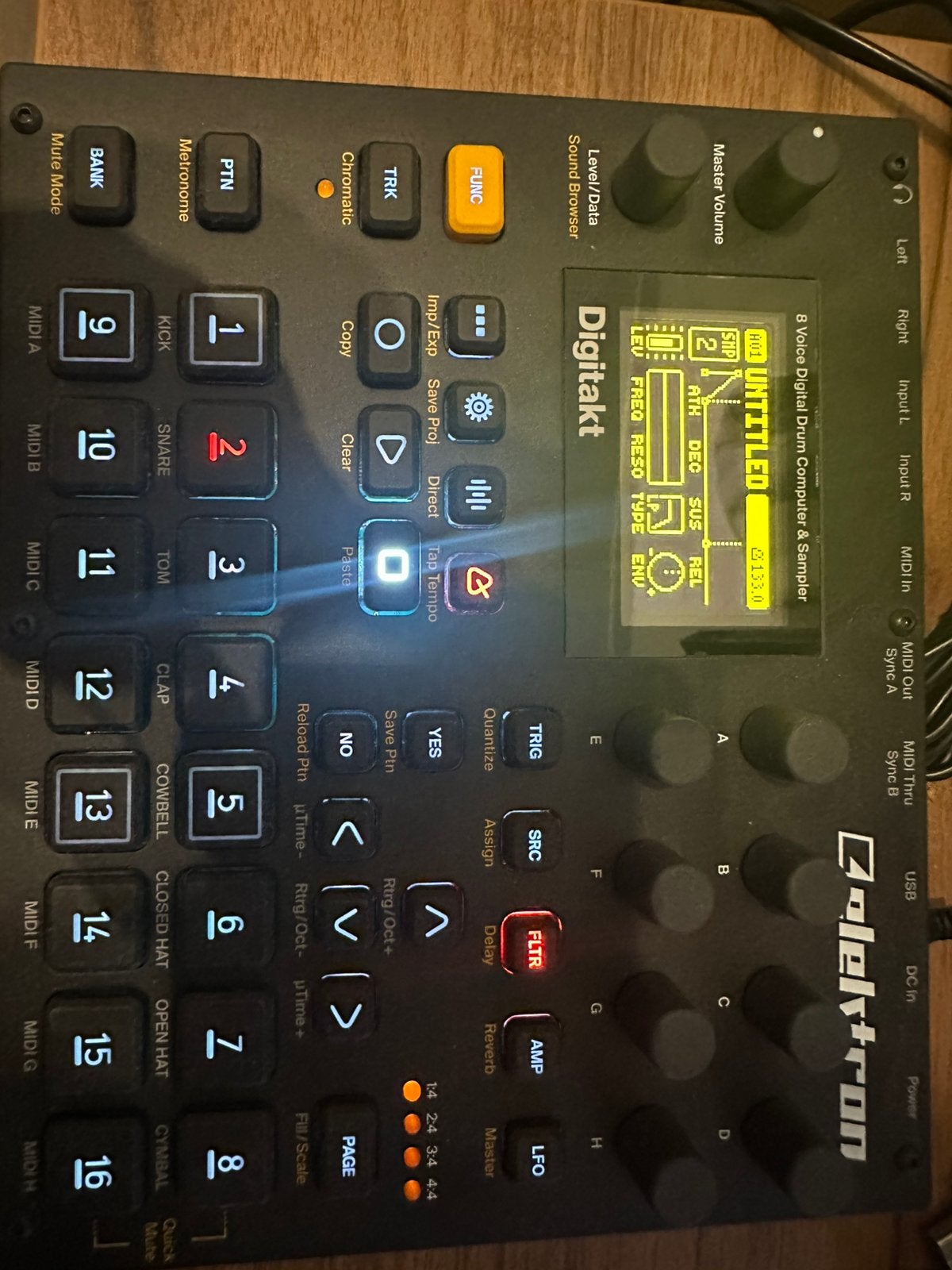 Elektron Digitakt 1 drumcomputer, Ophalen of Verzenden, Zo goed als nieuw, Overige merken