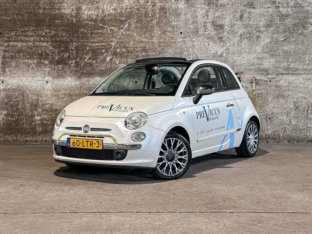 Fiat 500 C 1.2 Rock 69pk 2010 (Origineel-NL) Automaat, 60-LT, Auto's, Fiat, Euro 5, Gebruikt, Cabriolet, Origineel Nederlands