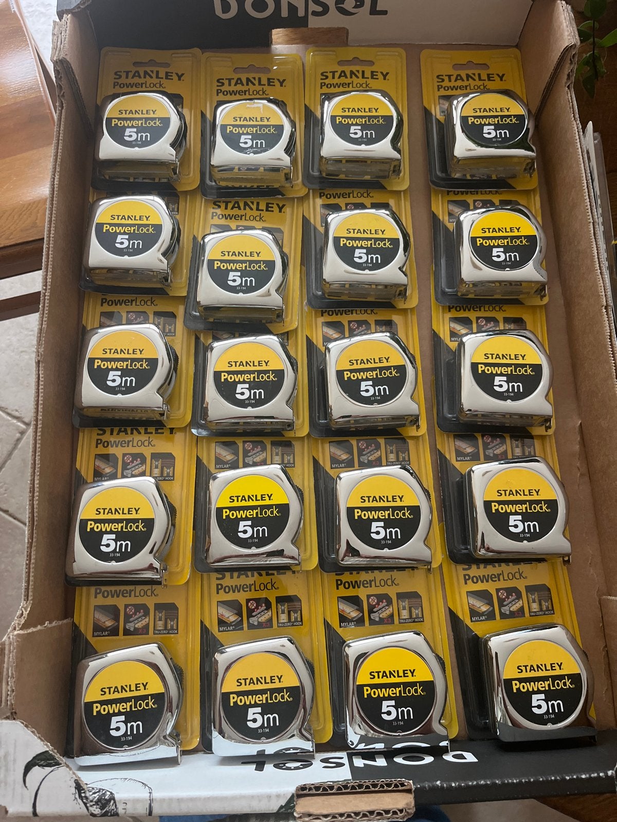 20x Stanley PowerLock Rolmaat 5m - Nieuw in verpakking, Ophalen of Verzenden, Nieuw, Overige meters