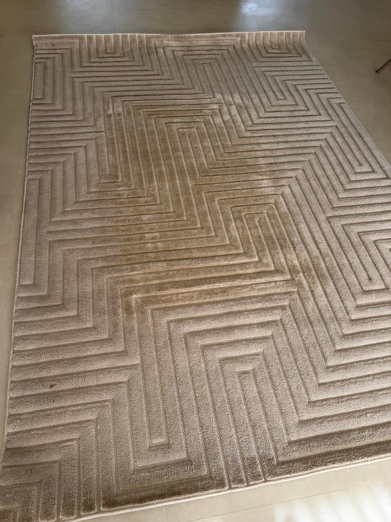 Japandi tapijt beige 160x230, Beige, 150 tot 200 cm, 200 cm of meer, Ophalen of Verzenden