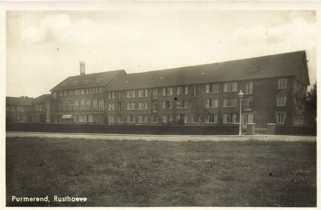 Purmerend, Rusthoeve - ongelopen, Verzamelen, Ansichtkaarten | Nederland, Ongelopen, Noord-Holland, 1920 tot 1940, Ophalen of Verzenden
