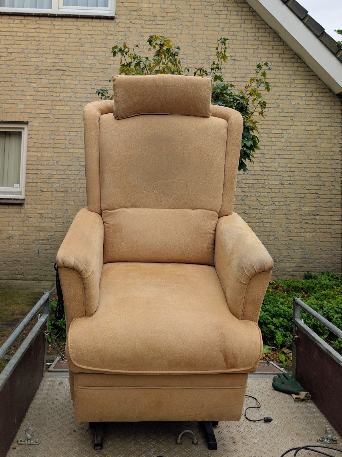 Sta- op stoel, Huis en Inrichting, Ophalen, Gebruikt, 75 tot 100 cm, Stof