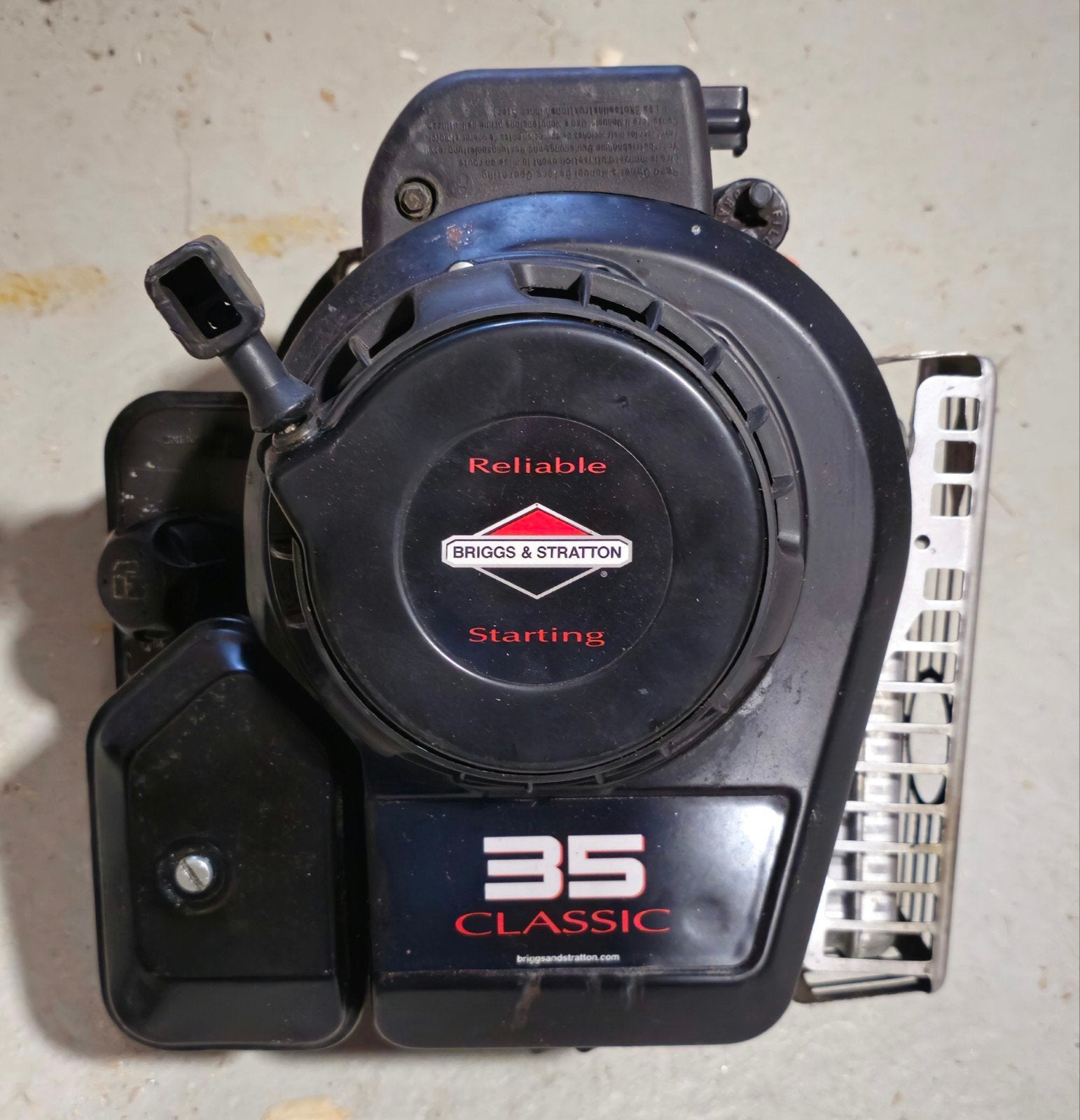 BRIGGS & STRATTO motormaaier, Tuin en Terras, Grasmaaiers, Ophalen of Verzenden, Gebruikt, Benzine-grasmaaier, BRIGGS & STRATTO 35 Classic