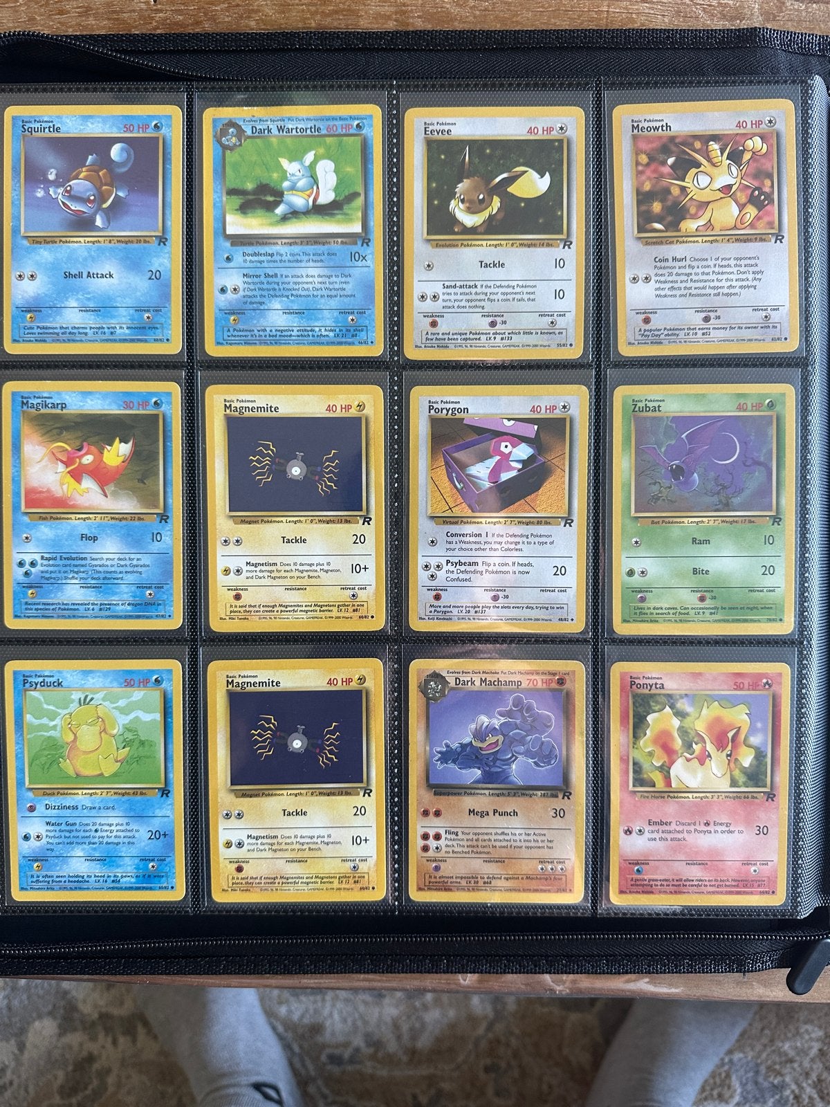 Pokémon Kaarten Map - Vintage Collectie Rocket set, Ophalen of Verzenden, Gebruikt, Meerdere kaarten