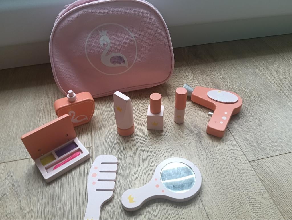 Houten make up setje, Kinderen en Baby's, Speelgoed | Houten speelgoed, Ophalen of Verzenden, Gebruikt, Overige typen